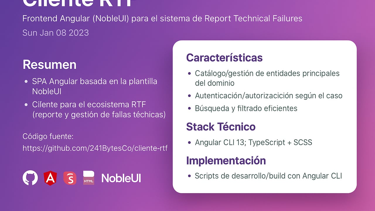 Image of Cliente RTF