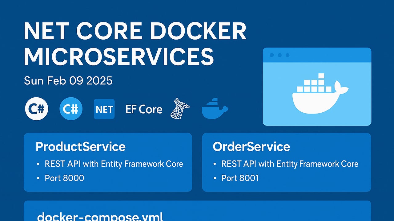 Image of Net Core Docker Microservices